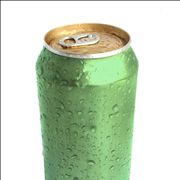 Picture Of Green Aluminium Can