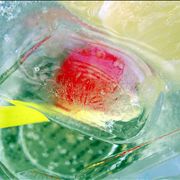 Picture Of Soda Drink With Yellow Straw